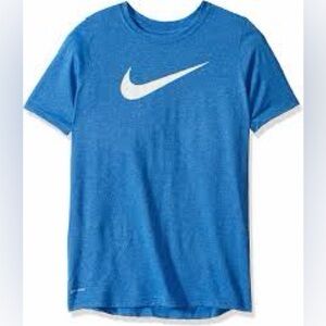 Youth Nike Dri-Kids Short Sleeve Blue Tee